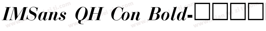 IMSans QH Con Bold字体转换